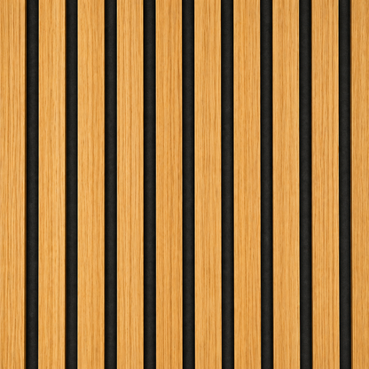 Panel Ripado Acústico de Madera para Paredes 270x110 cm