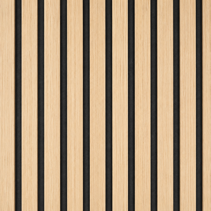 Panel Ripado Acústico de Madera para Paredes 270x110 cm