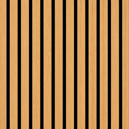 Panel Ripado Acústico de Madera para Paredes 270x110 cm